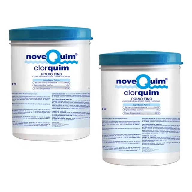 Tricloro Clorquim Cloro Para Alberca En Polvo 1 Kg 2 Botes